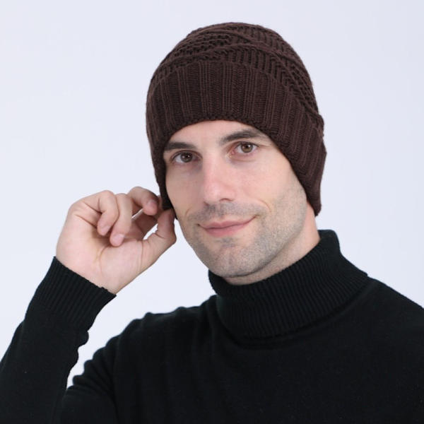 Høreværn Hat Strikket Pullover Hat GRÅ grey