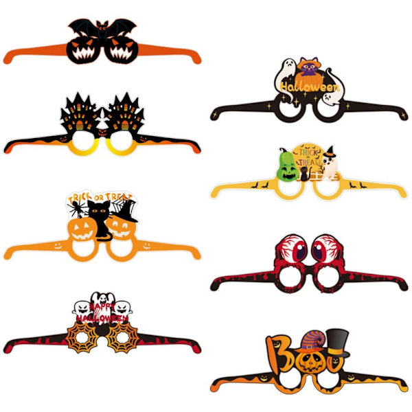 10 kpl Pumpkin Glasses Halloween Photography Props silmälasikehys