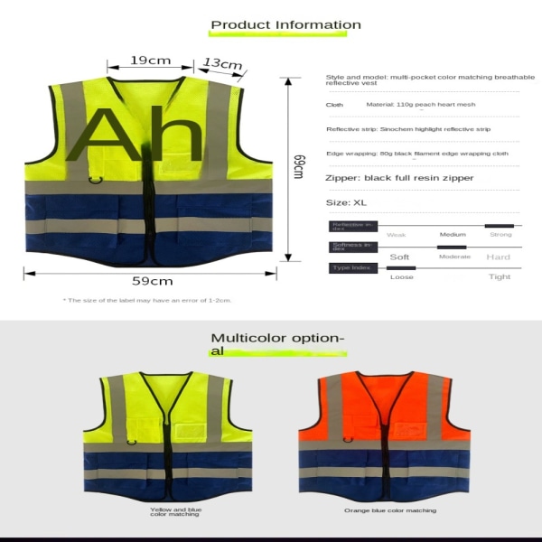 Turvaliivi heijastava liivi heijastava vaatteet