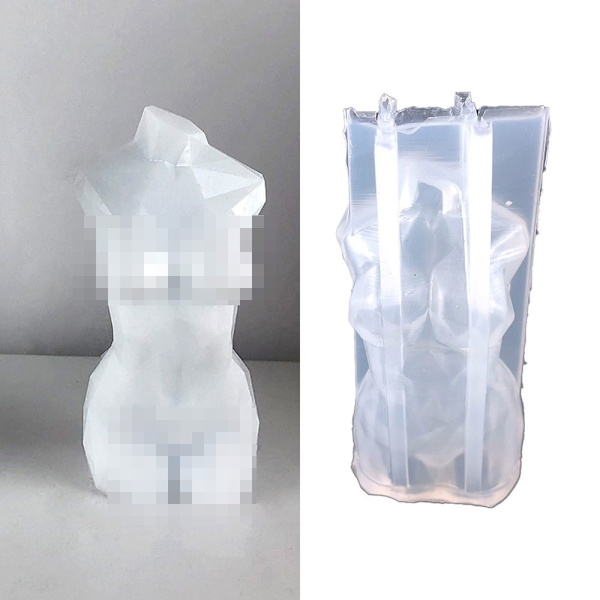 3D Body mold kynttilän mould 01 01 01