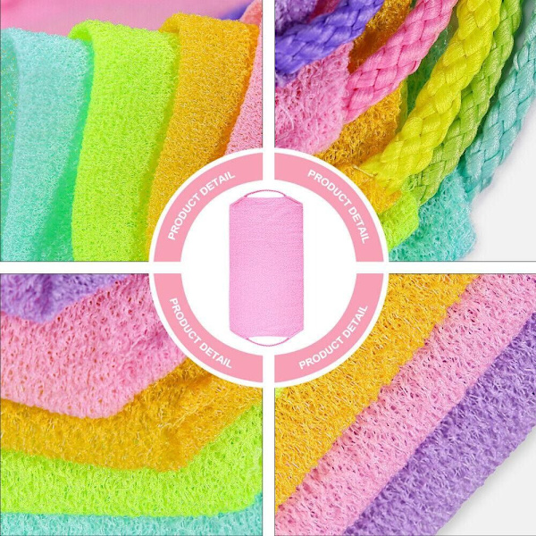 Bath Exfoliation Cloth Badedusjverktøy BLÅ blue