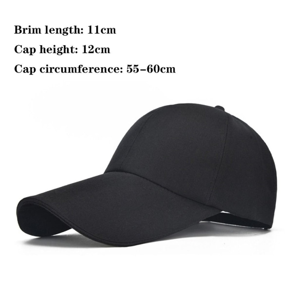 Baseballcaps solhatt SVART black