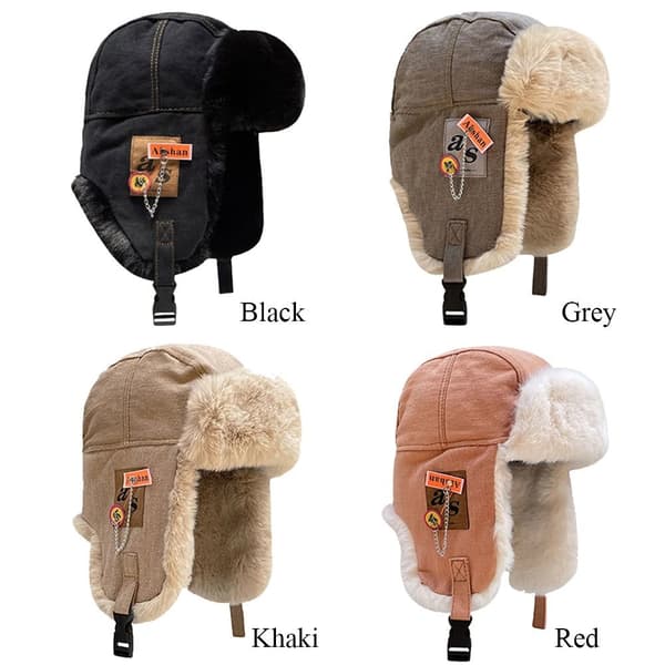 Trapper Hat Kosak Cap GRÅ grey