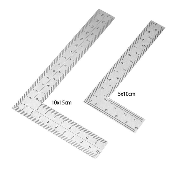 Graderad linjal L Fyrkantig linjal 5 × 10CM 5 × 10CM 5 × 10cm