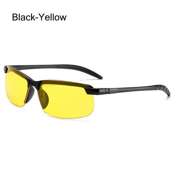 Night Vision Briller Køresolbriller til mænd SORT-GUL Black-Yellow