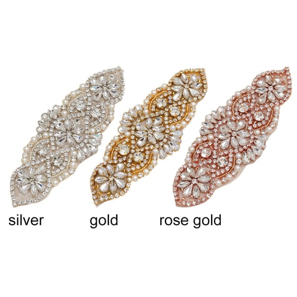 Kristalldekor Rhinestone Applikation ROSEGULD rose gold
