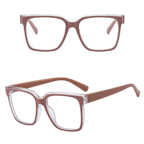 Anti-Blue Light Glasses Square Eyeglasses KAFFE Coffee