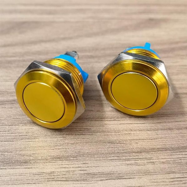 2 stk trykknapafbryder 16mm 3A/12V 24V 36 DC