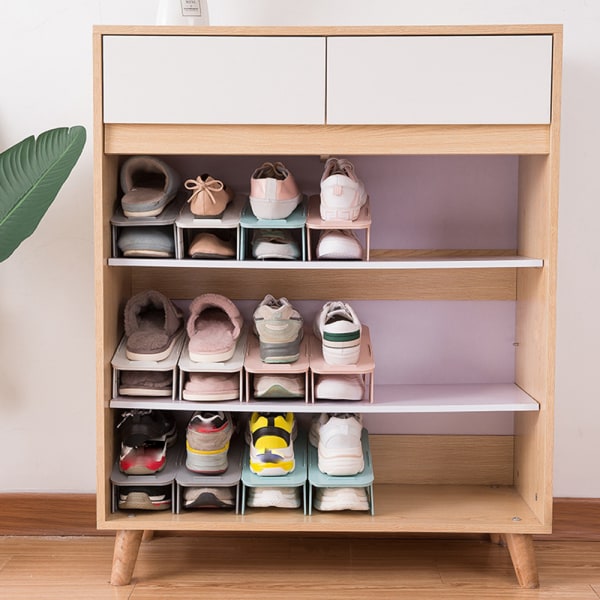 Skoförvaringsställ Vikbar skohållare ROSA Pink