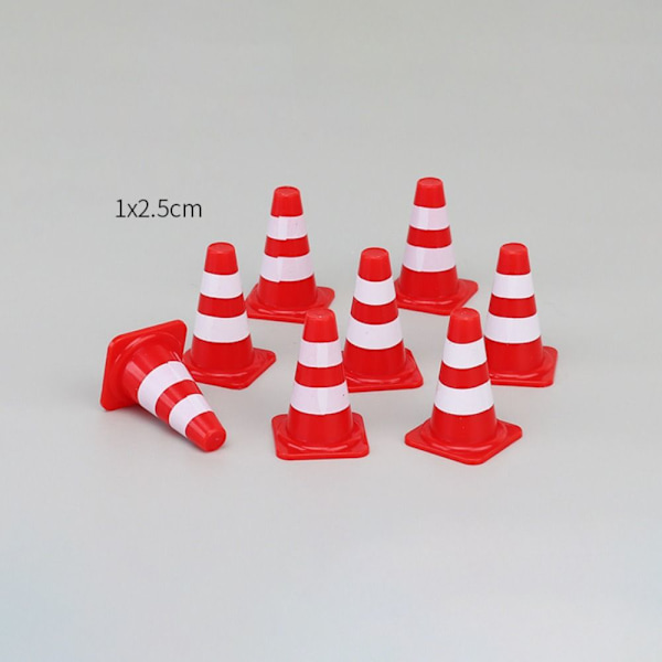 24/40/62PCS Mini Traffic Cones Vägskyltar