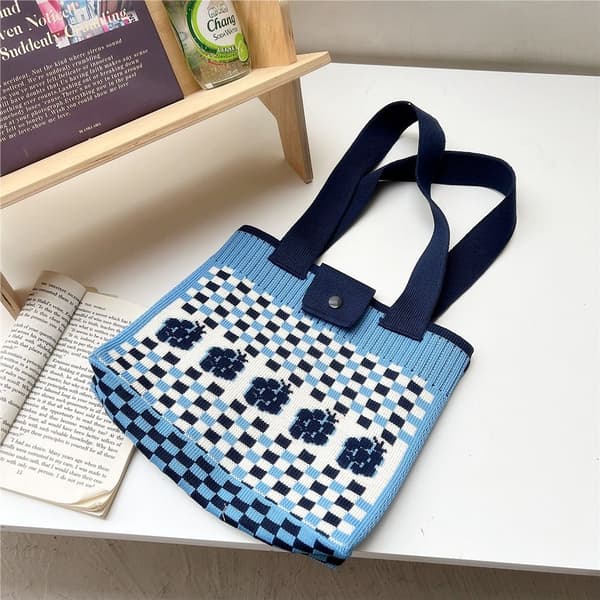 Knitting Bag Kangaskassi GREY grey