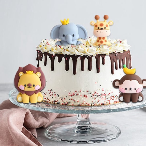 Animal Cake Topper Kageindsats STYLE 4 STYLE 4 Style 4