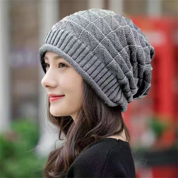 Strikket Hue Beanie Hatte BEIGE beige