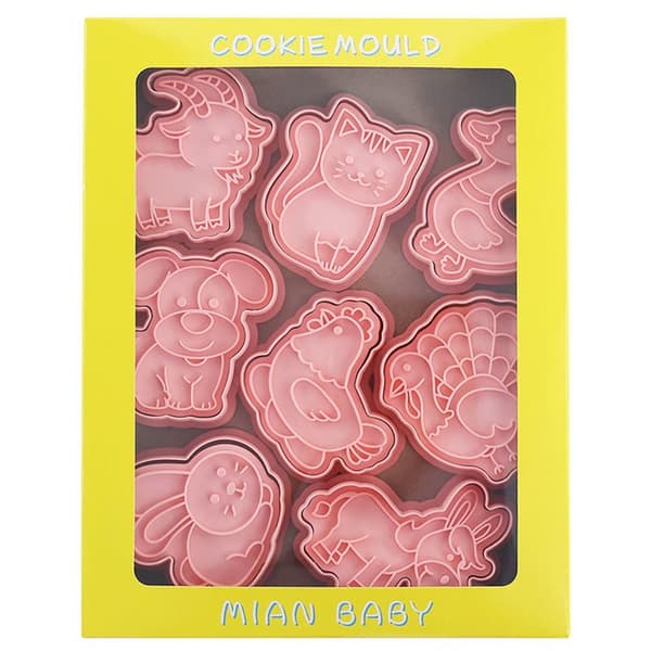 8st/ set Form 3D Cookie Cutter Mould