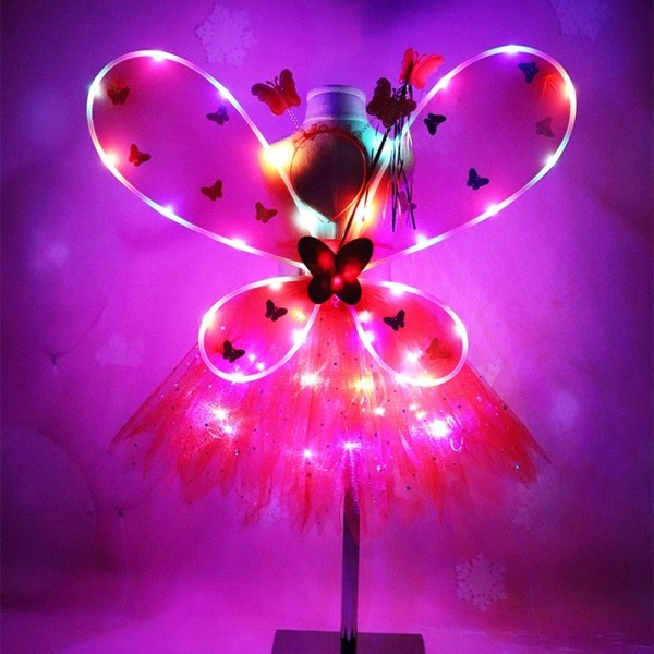 Glowing Wings Butterfly Wings -setit SININEN blue