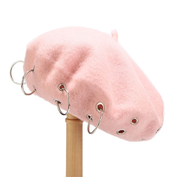 Vinter Berets Punk Rock Stil ROSA pink