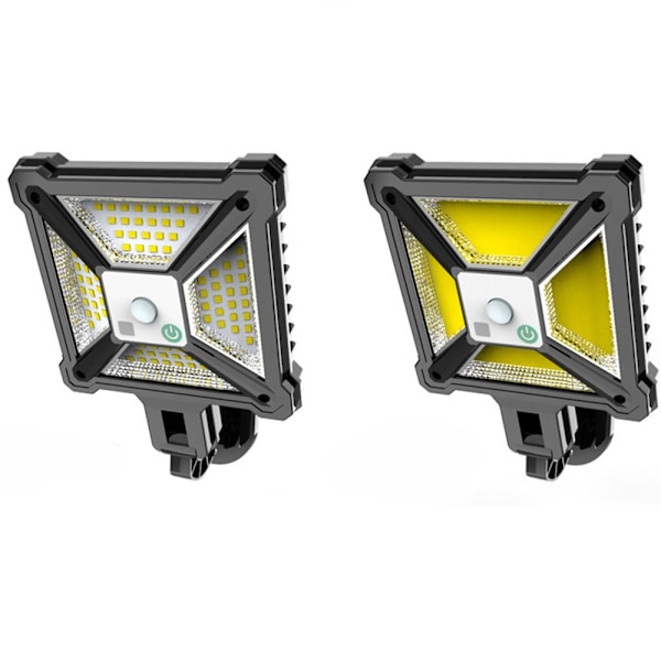 Solcelledrevet lys Bevegelsessensor Lampe COB COB COB