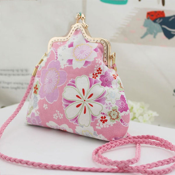 Tunn väska Rem Handtag Bälte ROSA pink