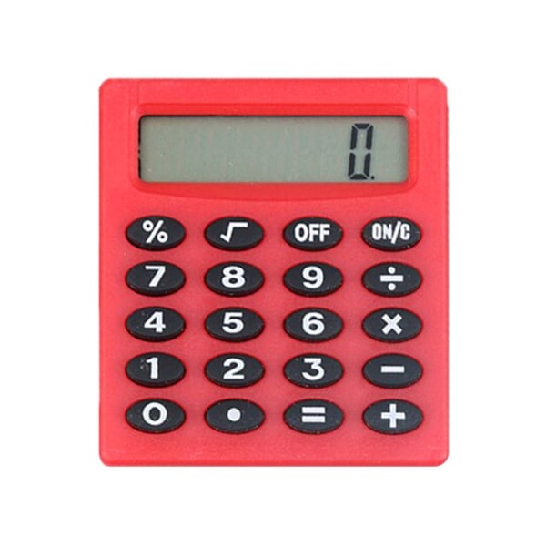 3 STK Minikalkulator Vitenskapelige kalkulatorer RØD Red