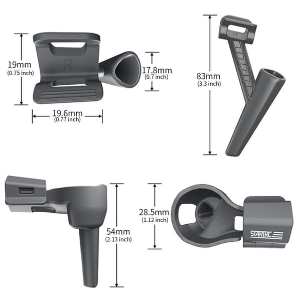 Landing Gear Support Ben Beskyttende Bracket Black