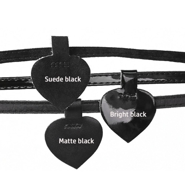 1 par justerbart skobälte Klackband MATSVART MATSVART Matte black