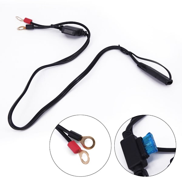 12V SAE Motorsykkel Connection Line Motorsykkel batterilader