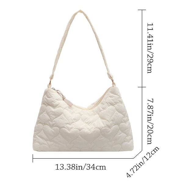 Skuldertasker Quiltet mulepose BEIGE beige