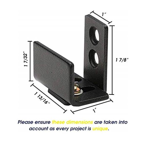 Skydedørsguide Gulvguide 2STK 2STK 2pcs