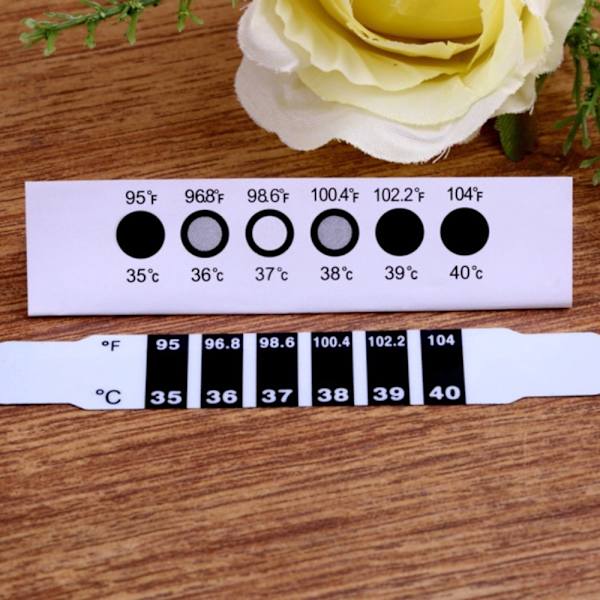 20 stk pandehoved termometer Strip Sticker LCD Digital 20Pcs