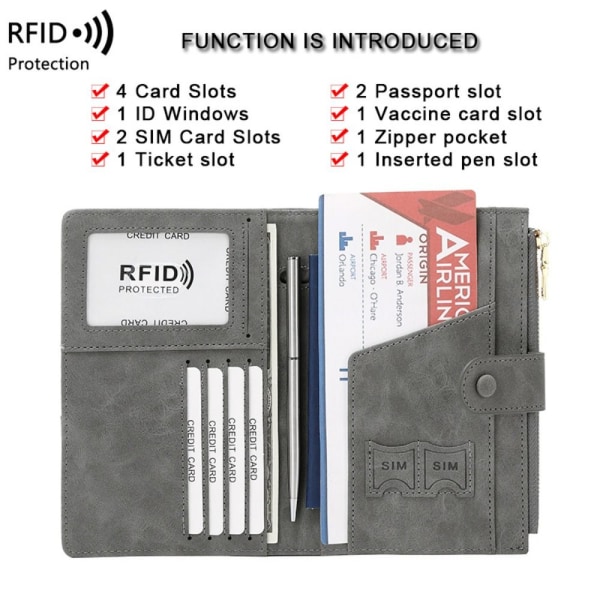 RFID-passin cover passipidike MUSTA black