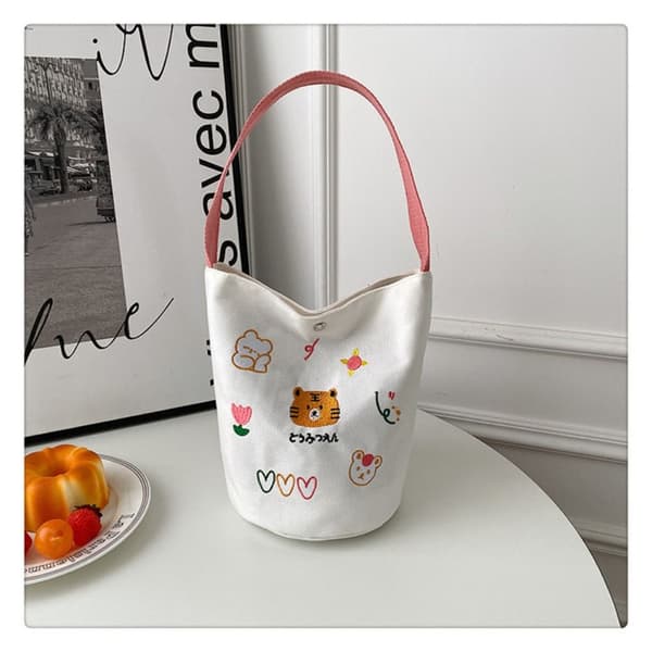 Bucket Bag Cylinder Tasker BLÅ blue