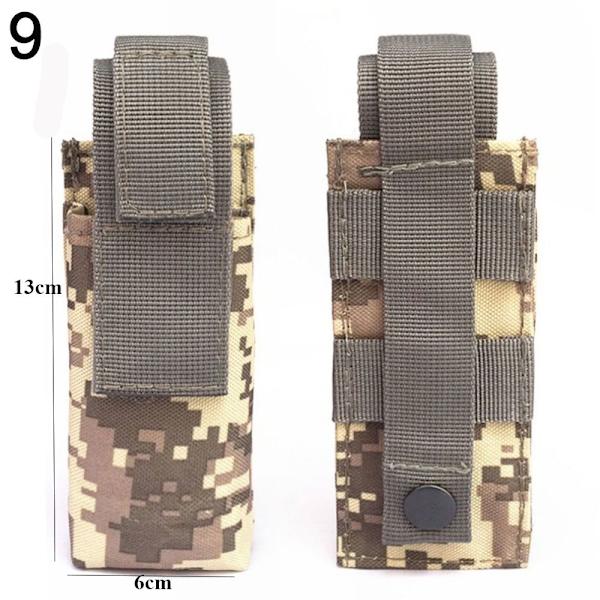 Tactical Molle Holder Lommelygte Nylonpose 9 9 9