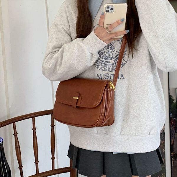 Crossbody Bag Skulderveske BRUN brown