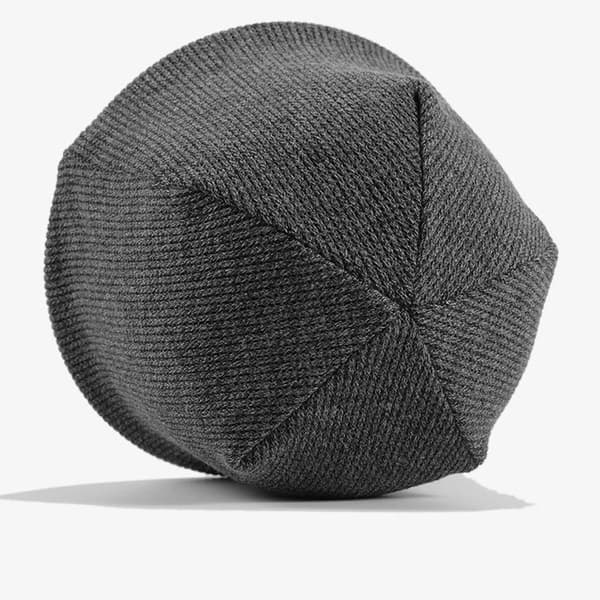 Stickad ullmössa Öronskyddsmössa GRÅ grey