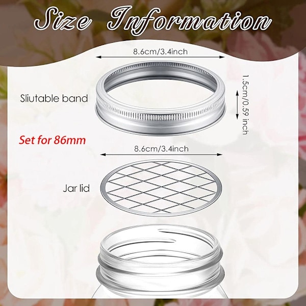 2 set Burklock Flower Frog Lock 2 SET FÖR 86MM 2 SET FÖR 86MM 2 Sets for 86mm