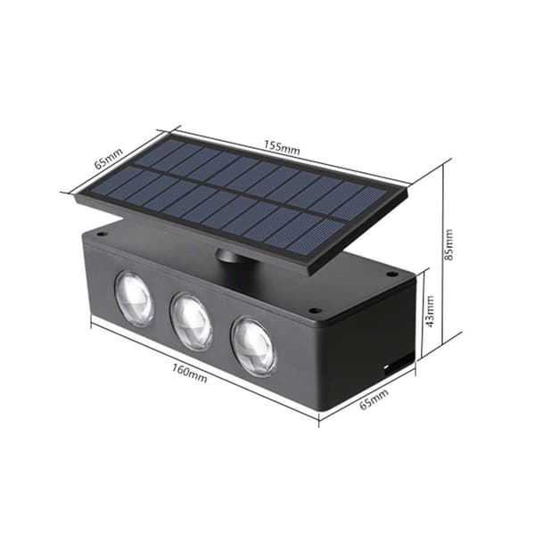 Solar Wall Light Step Light Portaat LED-valot