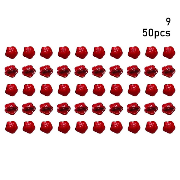 50 st dockspänne miniknappar 9 9 9