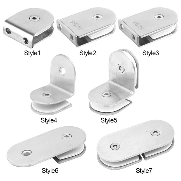 Glassdørhengsel Rammeløs klemme STYLE 6 STYLE 6 Style 6