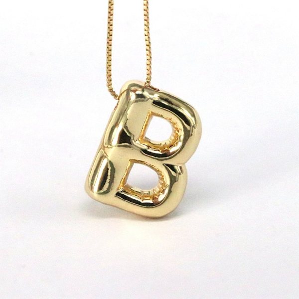 3D Letter Riipus kaulakoru Riipukset B B B
