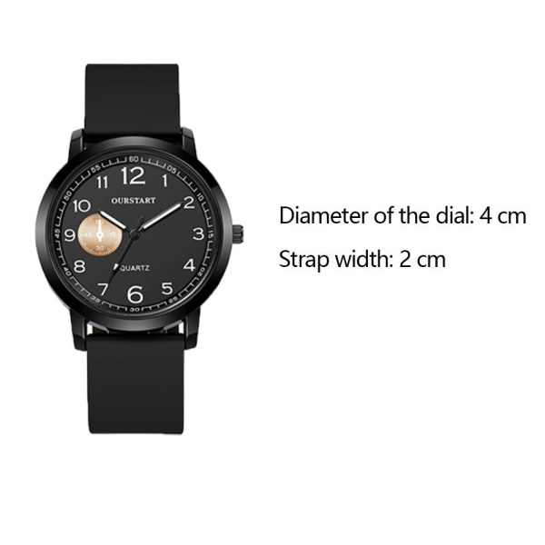 Sportsklokke Quartz Watch SVART black