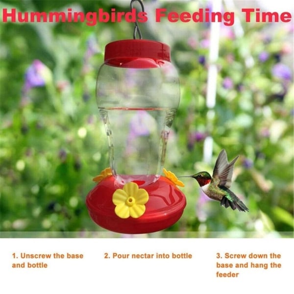 Lekkasikker fuglemater Hummingbird Drinker Pet Bird Supplies