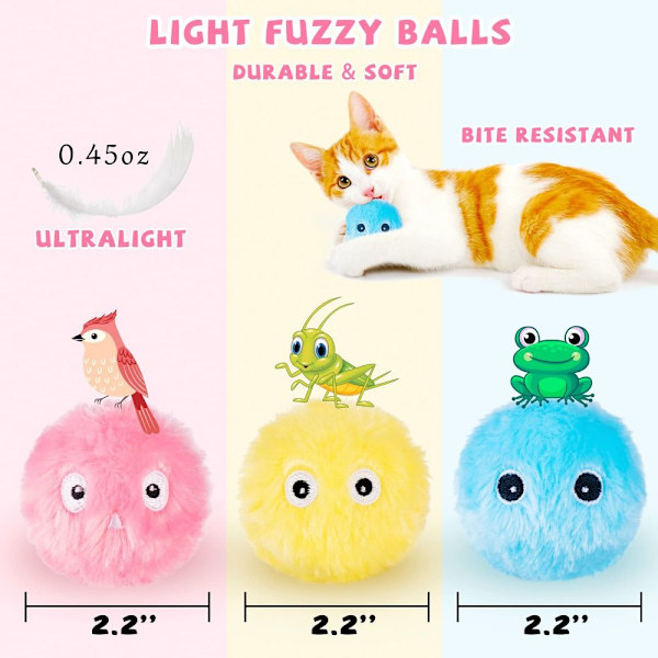 Smart Cat Toys Interactive Ball GUL yellow