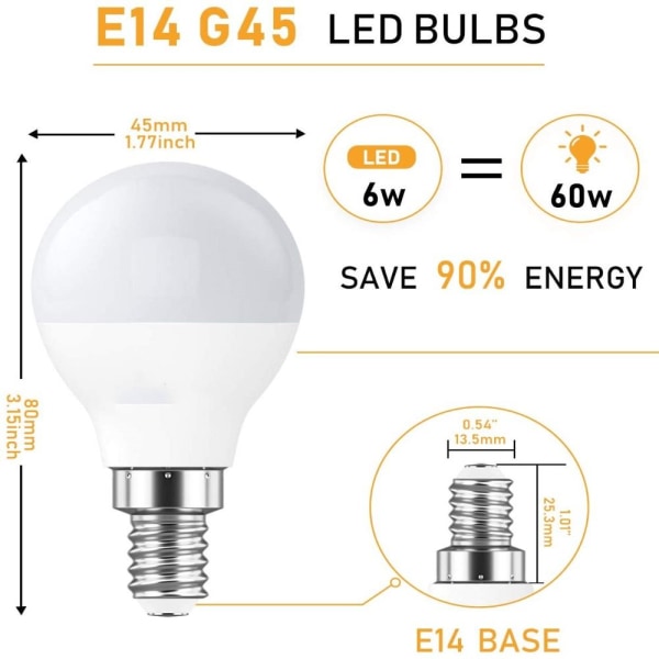 LED lyspære 7WE14 E14 7WE14