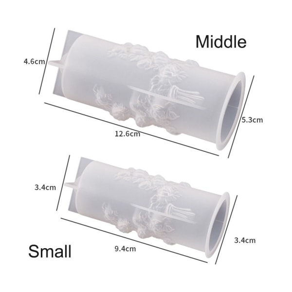 3D Sylinder Lysform Kake Harpiksform LITEN small