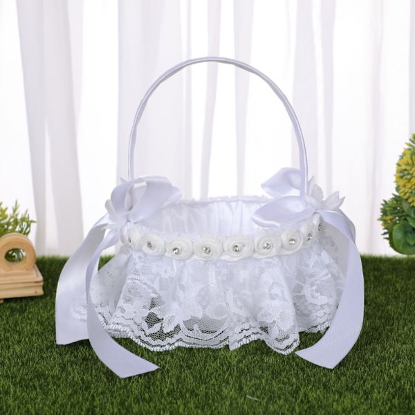 2st Blomkorg Flower Girl Baskets 2ST-D 2ST-D 2PCS-D