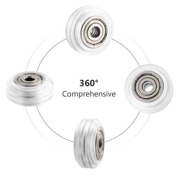 10 stk 3D Printer POM Pulley Hjul Seng Hjul Ruller