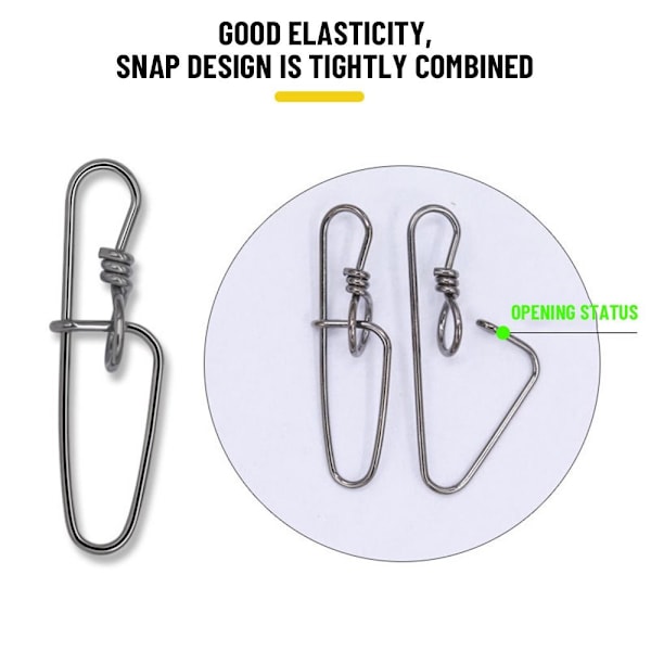 50 kpl Kalastus Riippuva Snap Barrel Swivel 0 0 0