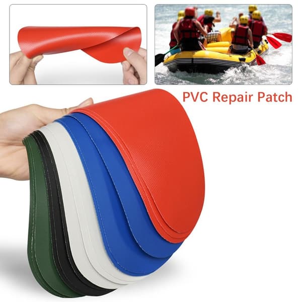 6st PVC Reparation Patch Vattentät Patch SVART Black