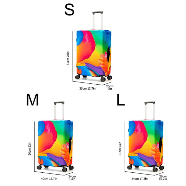 Fargerikt grafitti bagasjedeksel Elastisk bagasjedeksel LC C LC