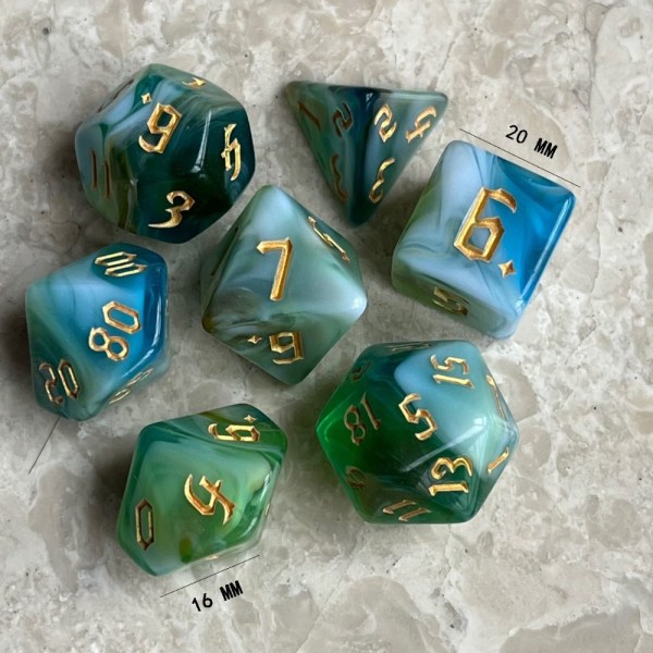 7kpl/ set Polyhedral Dice Dice Games 3 3 3